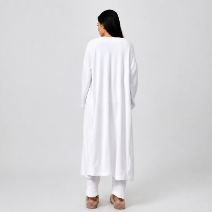 Cloudy Days™ 3-Piece Cozy Lounge Set – Matching Crop Top, Wide-Leg Pants & Cardigan